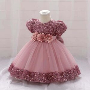 Flower Girls' Sequined Dresses Girls Kids Frocks Evening Gown 3M-4 Year
