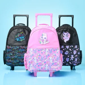 Bright Eyes Trolley Backpack With Light Up Wheels