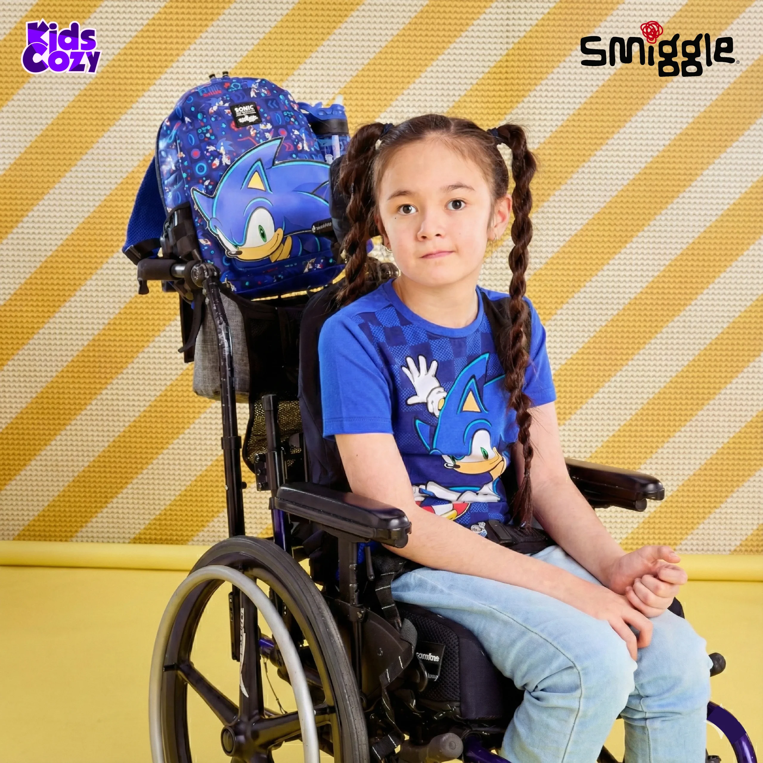 Sonic The Hedgehog Junior Hoodie Backpack - Image 3