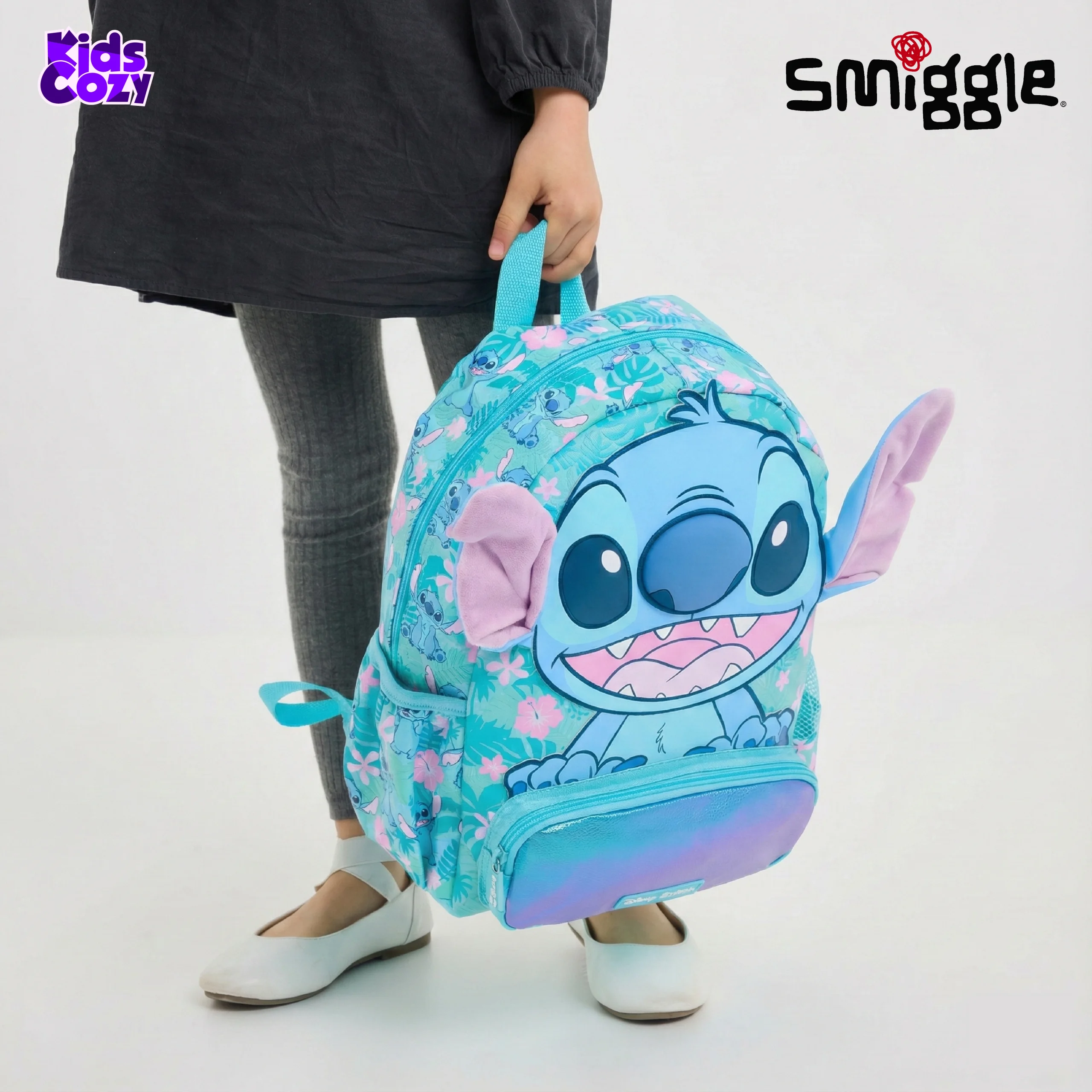 Disney Stitch Junior Hoodie Backpack - Image 2